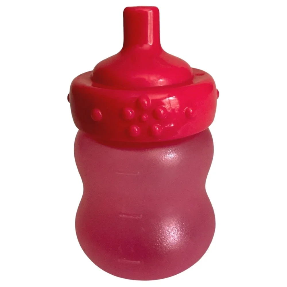 Baby Alive Doll Bottle Plastic Pink Red Replacement Screw Off Top Accessory Toy